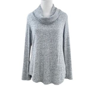 Apt. 9 Super‎ Soft Grey Pullover Cowl Neck Sweater Sz. M Petite